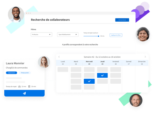 Andjaro répond à vos enjeux de continuité de service, de flexibilité et de pilotage opérationnel en livrant une vision claire à 360° du personnel disponible dans votre écosystème d’emploi.