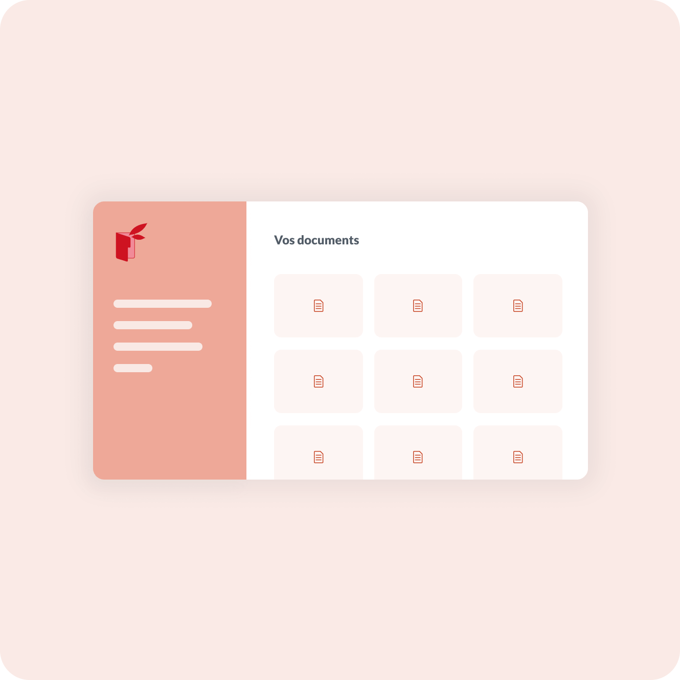 Illustration représentant la dématérialisation des documents sur Desk RH
